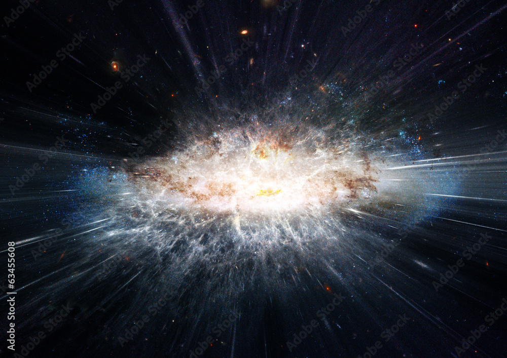 Fototapeta premium galaxy in a free space