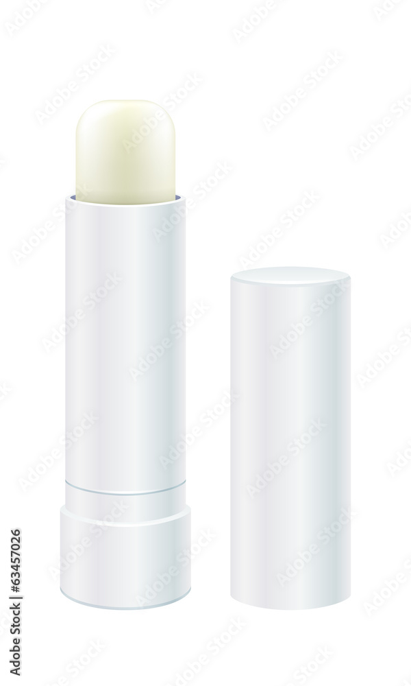 Lip balm vector illustration. Light lip stick. Lip balm vector illustration. Light lip stick.