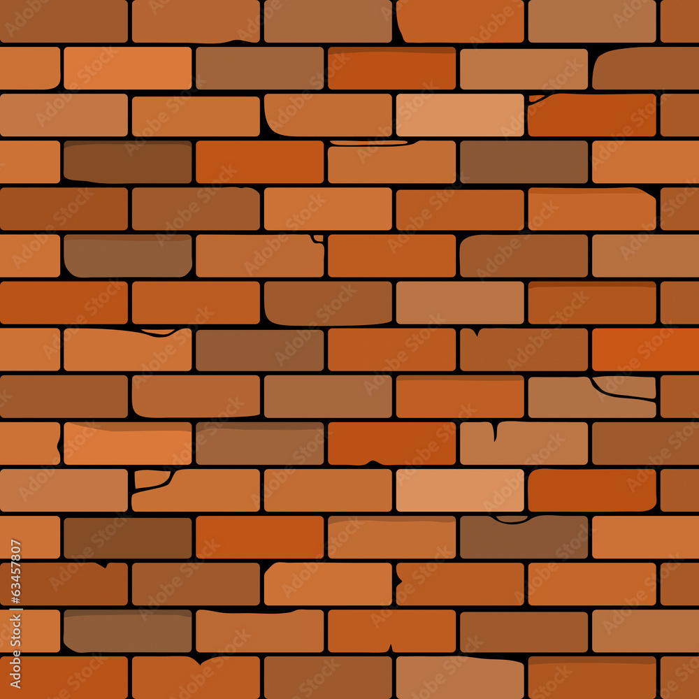 Naklejka premium brick wall vector illustration