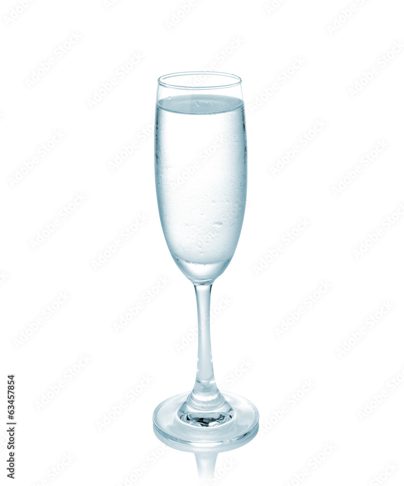 glass of water isolated on a white glass of water isolated on a white