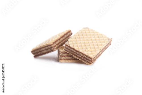 three cookies isolated on white