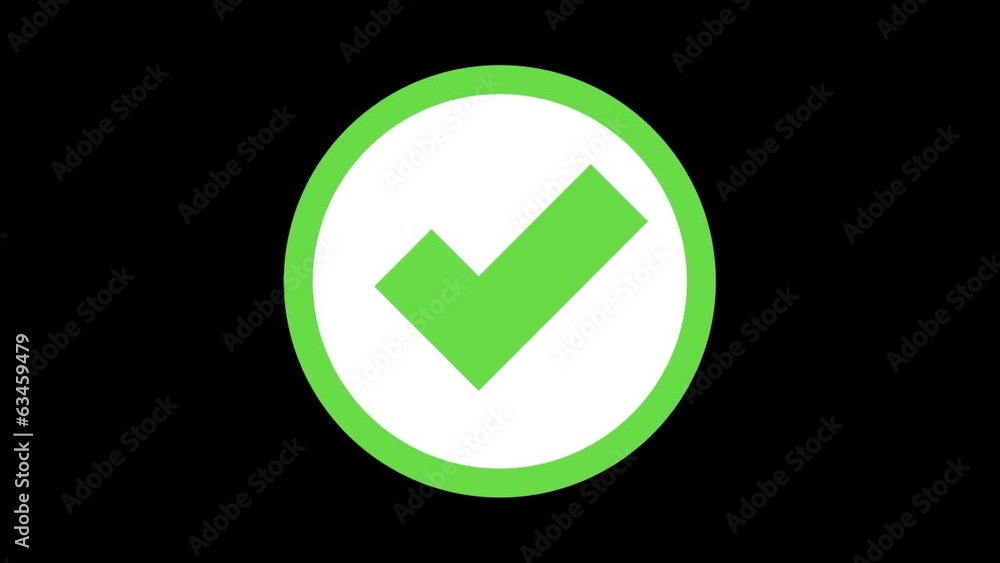 yes or no icons with alpha. modern animation yes or no icons with alpha. modern animation