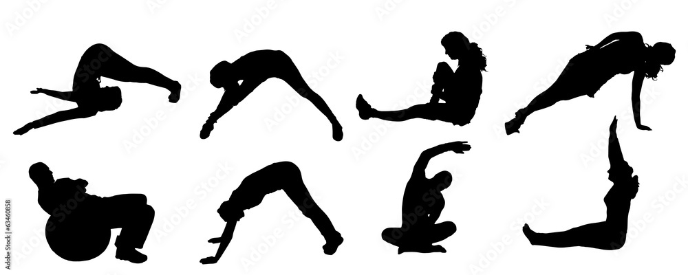 Vector silhouette of a people. Vector silhouette of a people.