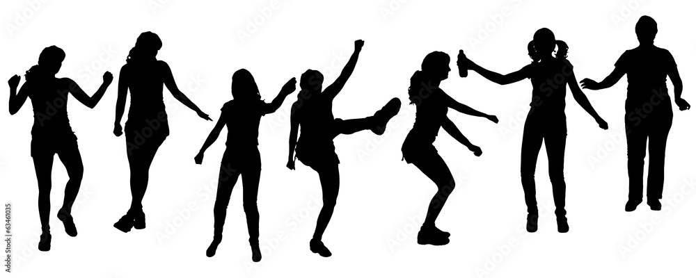Vector silhouette of a woman. Vector silhouette of a woman.