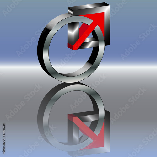 Erfolgskonzept 3d Metall