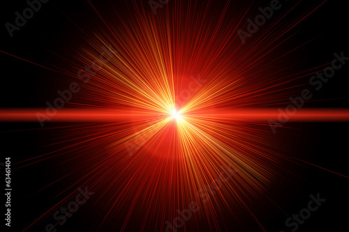 Red laser ray