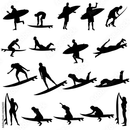Vector silhouette of a people.