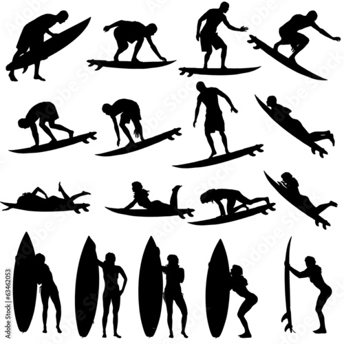 Vector silhouette of a people.