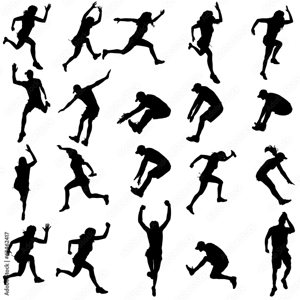 Vector silhouette of a woman. Vector silhouette of a woman.