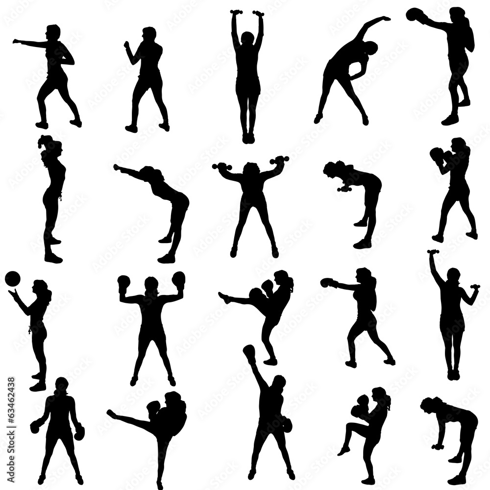 Vector silhouette of a people. Vector silhouette of a people.
