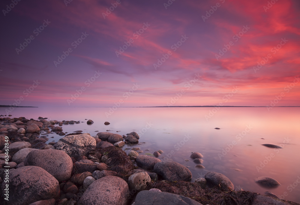 Colorful sunset, Sweden