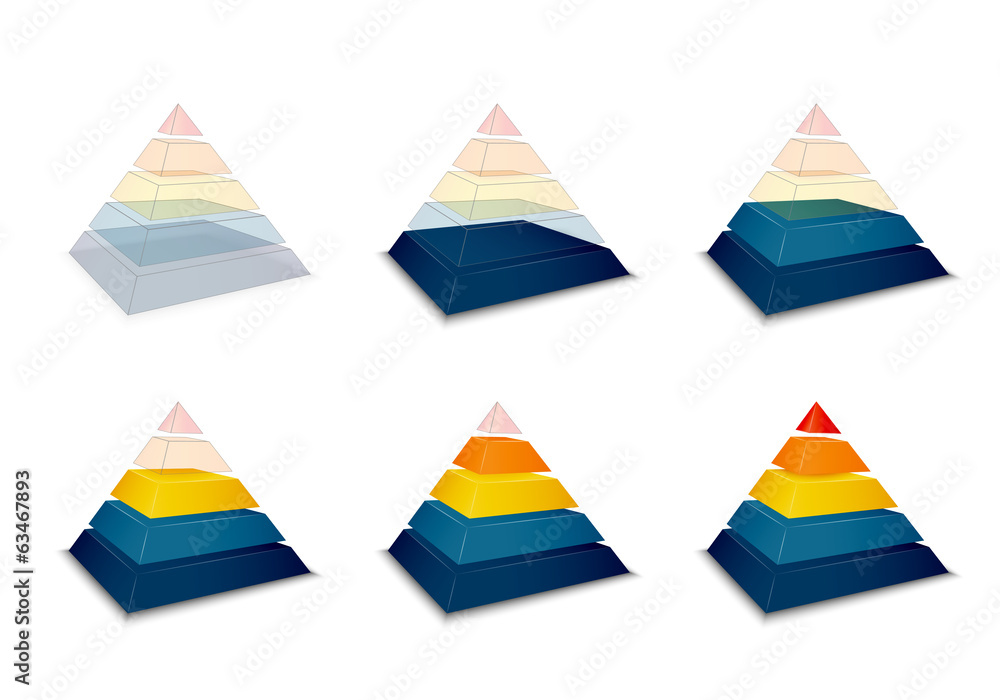 Pyramidal progress or loading bar Pyramidal progress or loading bar