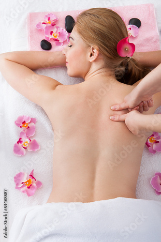 Woman Getting Massage Treatment