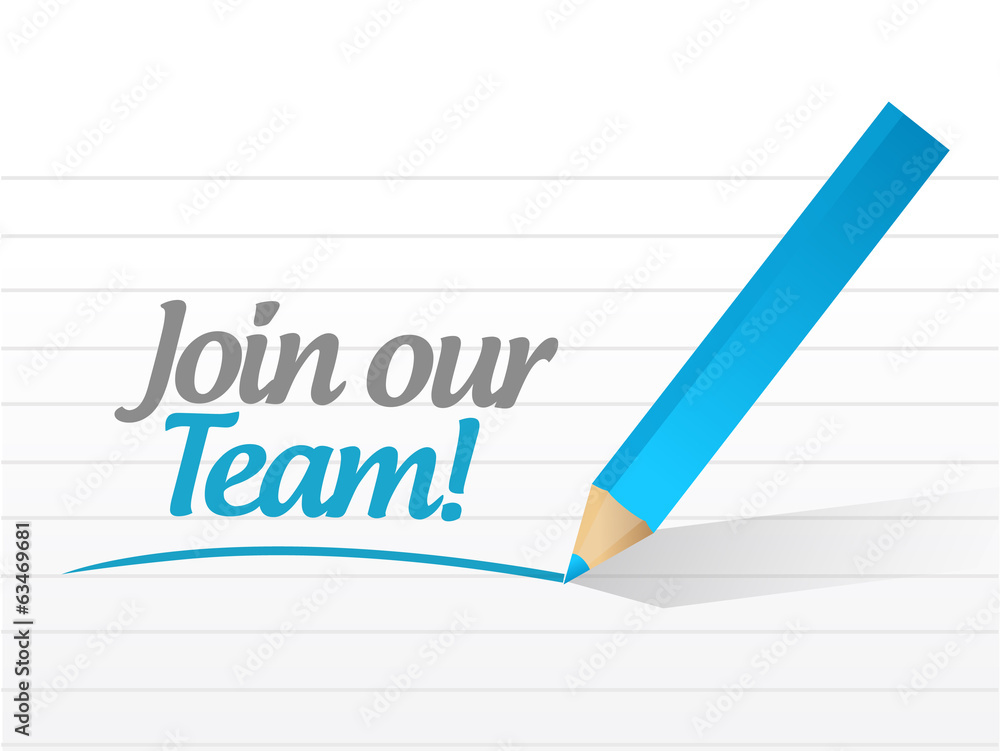 join our team sign illustration design join our team sign illustration design