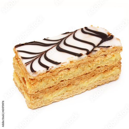 French pastry - mille-feuille / millefeuille photo