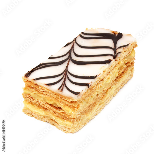 French pastry - mille-feuille / millefeuille photo