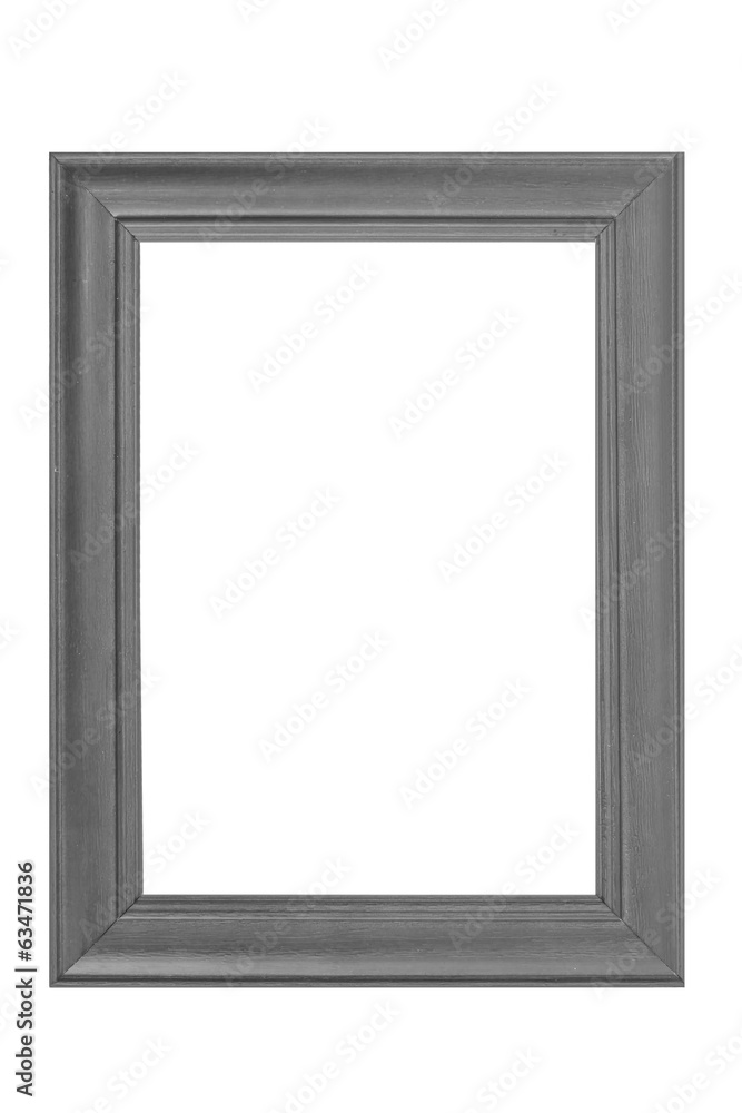 gray Wood frame isolated on white background gray Wood frame isolated on white background