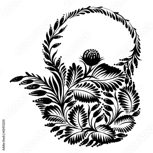 decorative silhouette teapot