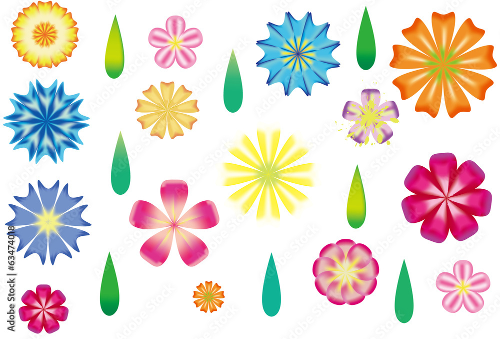 春の花柄フラワーカード 春の花柄フラワーカード