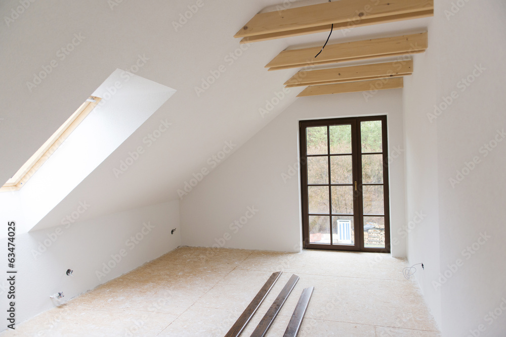 Fototapeta premium Unfinished room