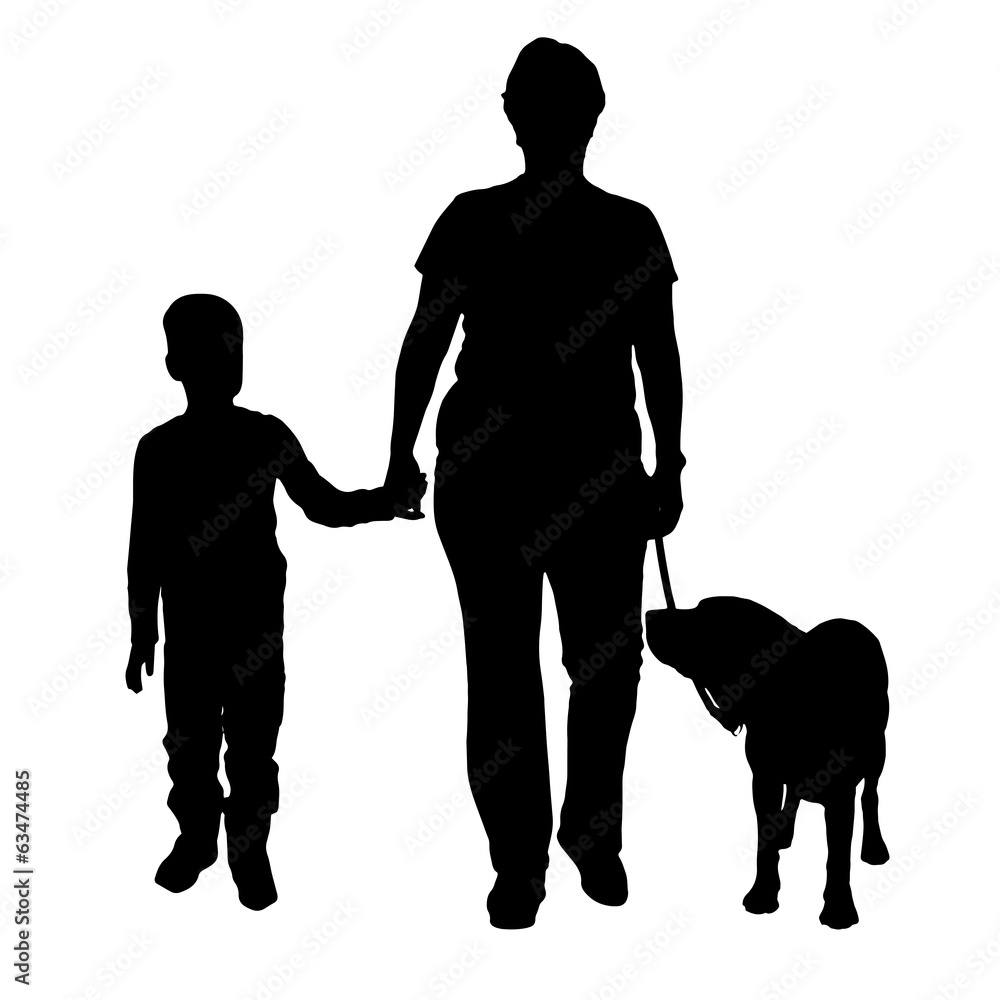 Vector silhouette of the woman. Vector silhouette of the woman.