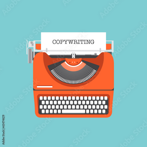 Copywriting flat illustration concept