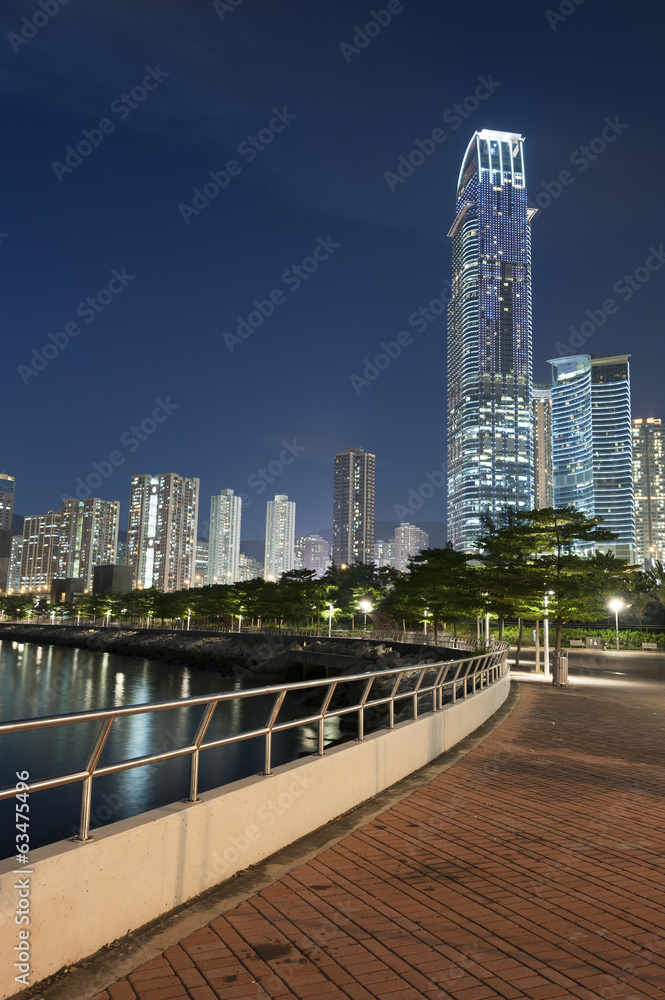 Obraz premium Hong Kong city at night