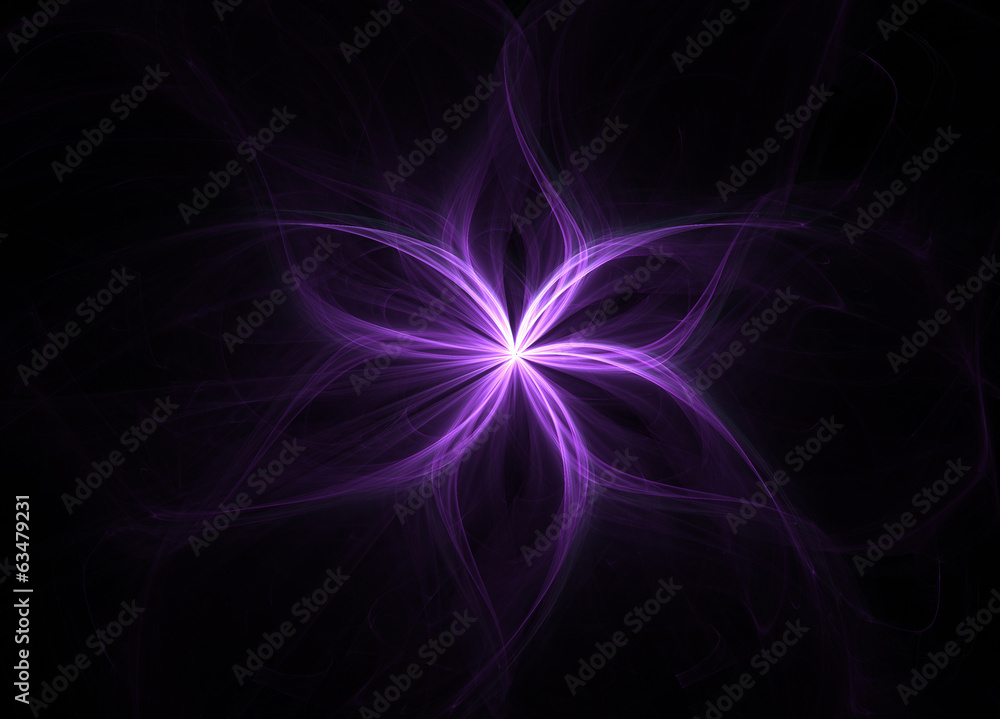 Abstract fractal flower