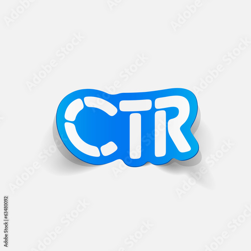 realistic design element: ctr