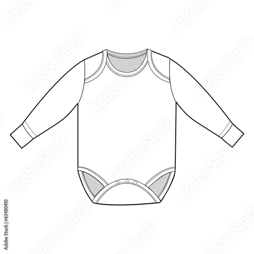 Long Sleeve Infant Bodysuit photo