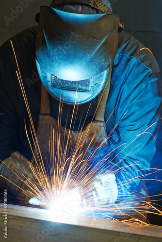 welder at factory workshop