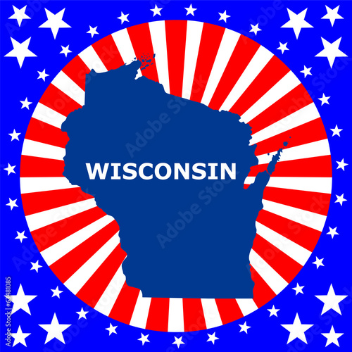 map of the U.S. state of Wisconsin