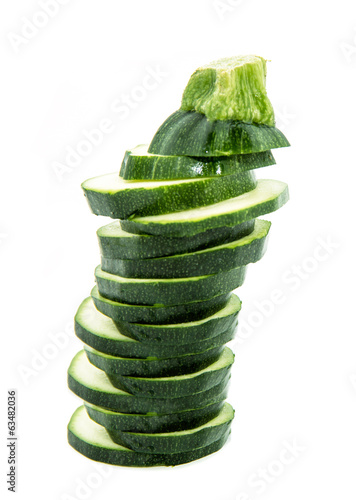 tower of sliced zucchin photo