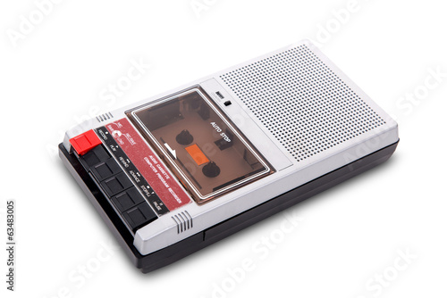 Tableau sur toile Old tape recorder