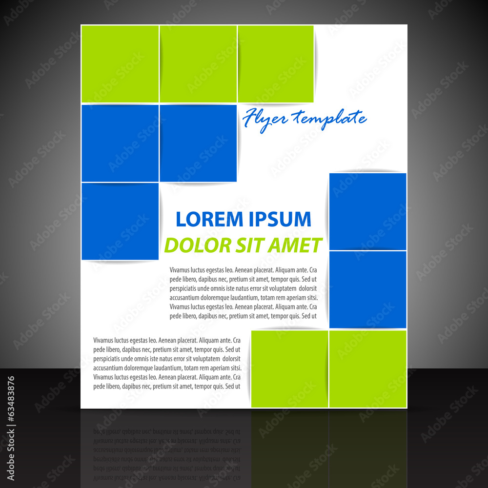 Professional business flyer template, cover design, brochure