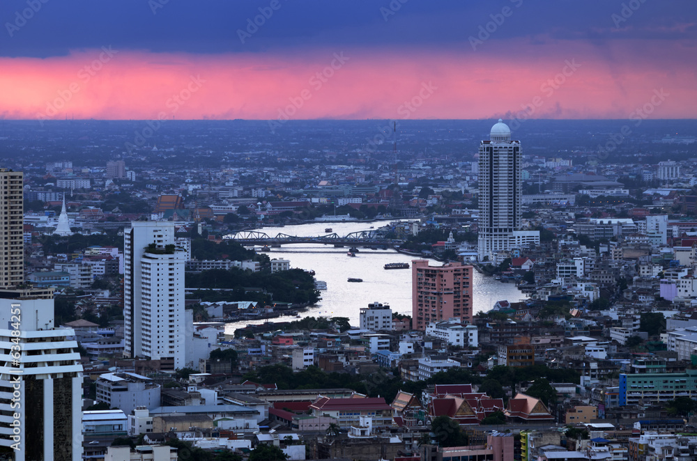 Obraz premium Chao Phraya River view