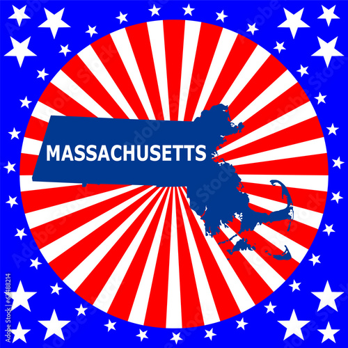 map of the U.S. state of Massachusetts