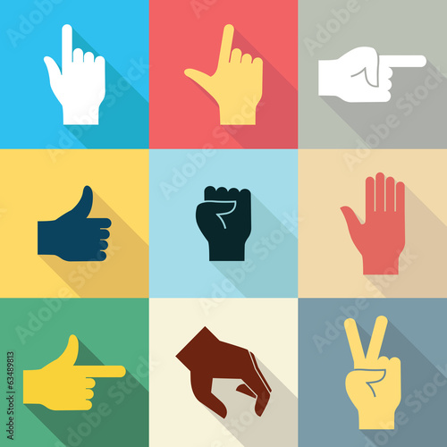 Hand icon set 2