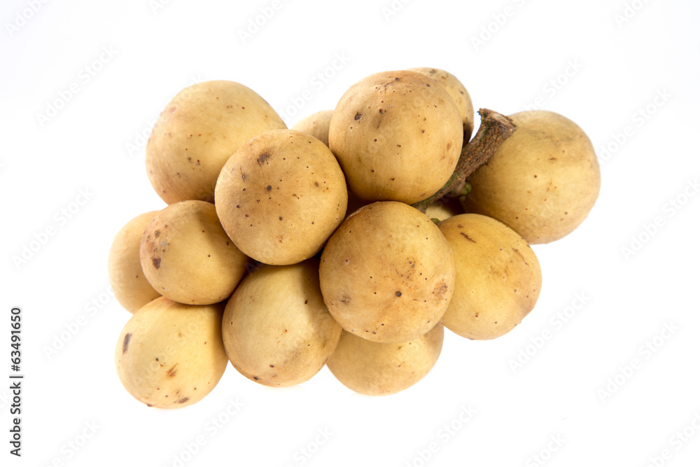 Wollongong sweet fruits isolated on white. Wollongong sweet fruits isolated on white.