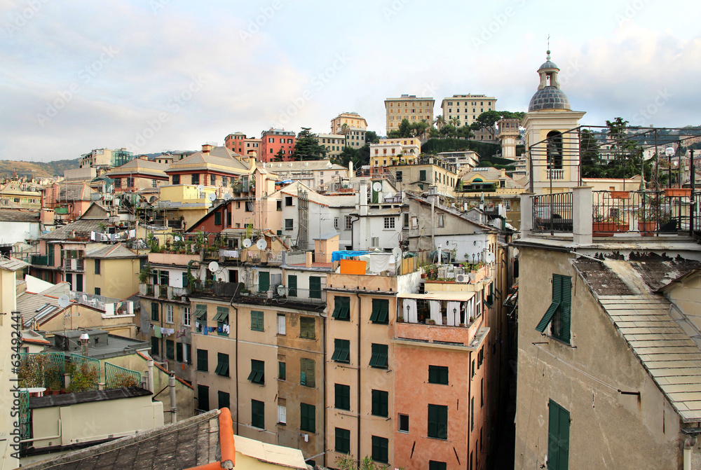 Beautiful view of Genova, Italy