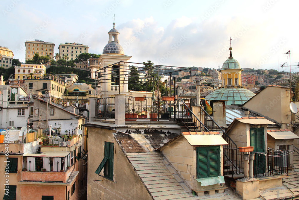 Beautiful view of Genova, Italy