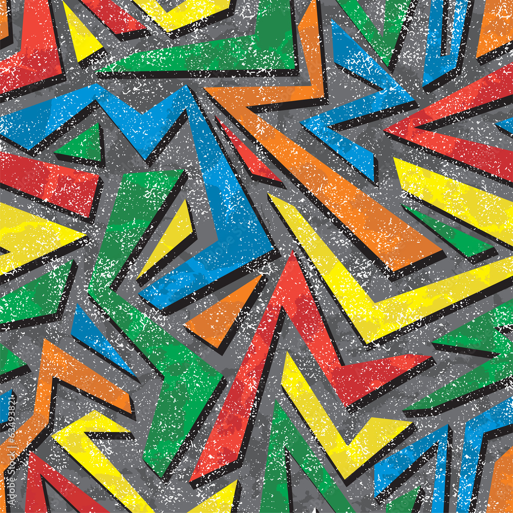 Absract graffiti seamless pattern. Vector Absract graffiti seamless pattern. Vector