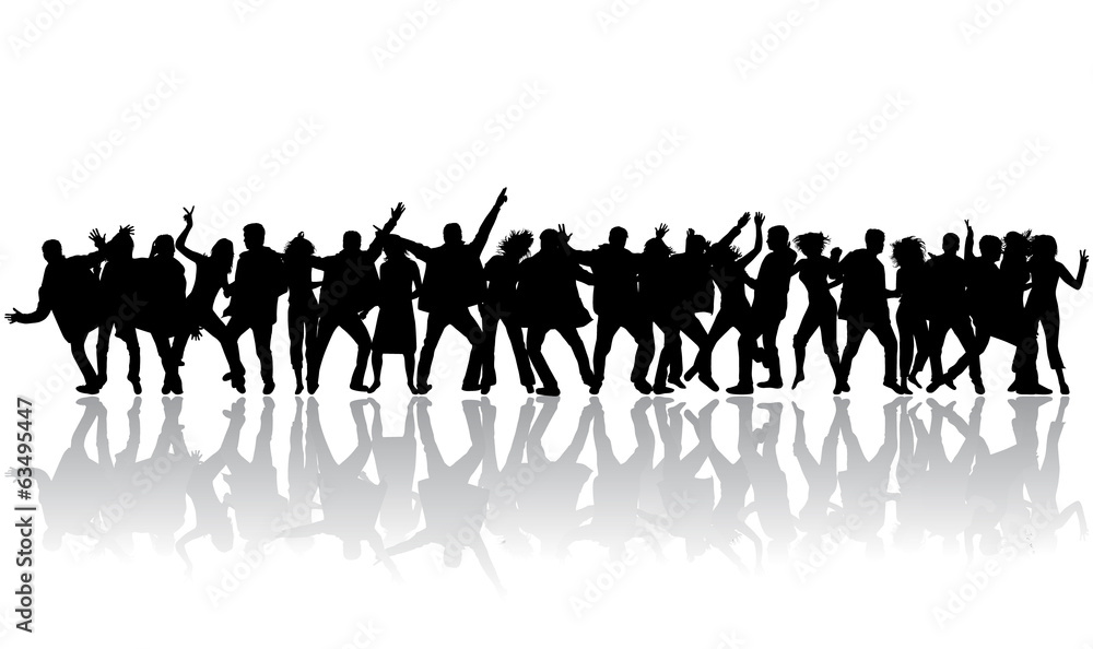 Naklejka premium Party people