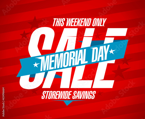 Memorial day sale design.