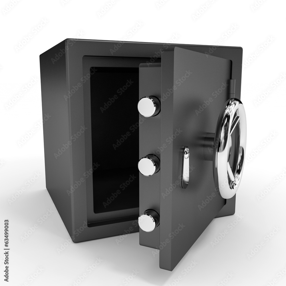 Opened safe. Opened safe.