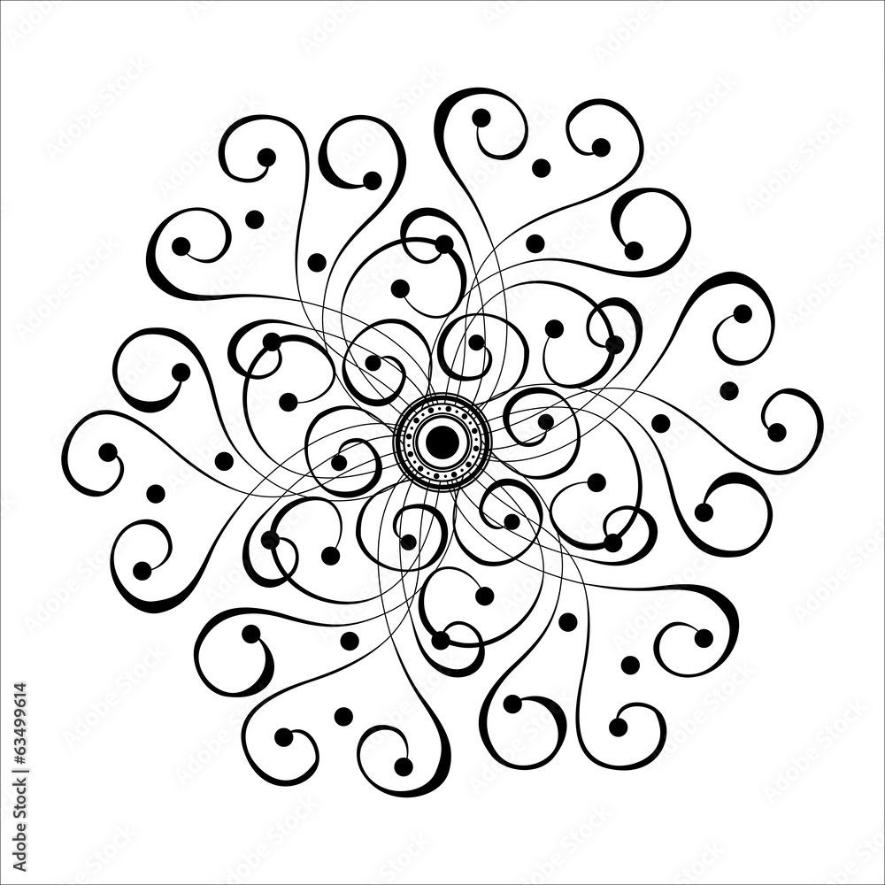 Abstract Decorative Bur (Vector), Patterned design Abstract Decorative Bur (Vector), Patterned design