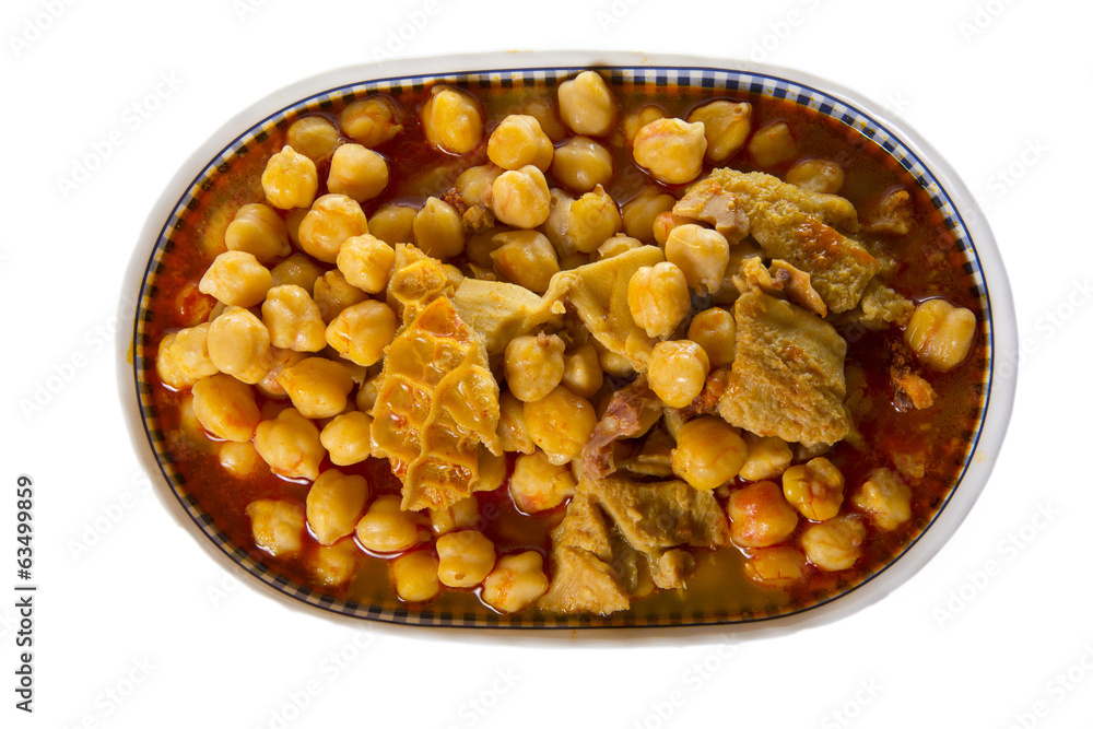 Cocido de garbanzos con callos Cocido de garbanzos con callos