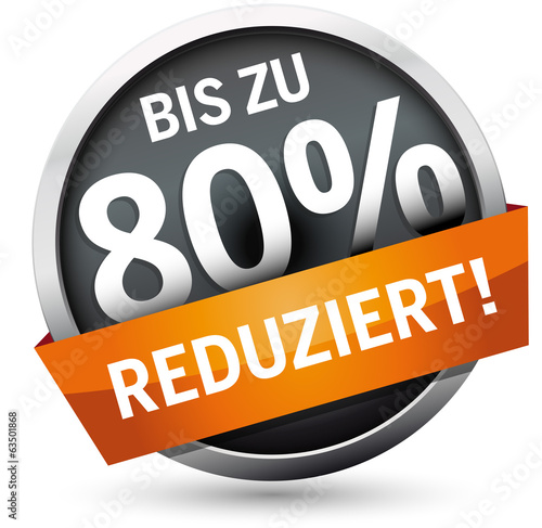 Button bis zu 80 Prozent reduziert