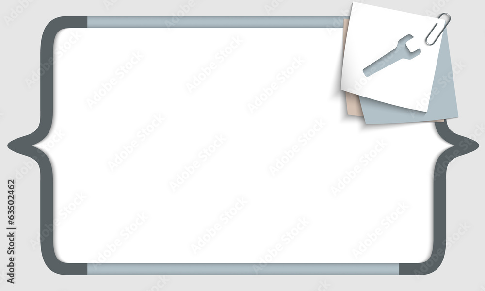 vector frame for any text with square brackets and spanner vector frame for any text with square brackets and spanner