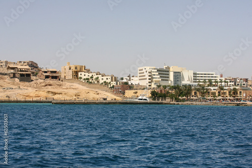 Fototapeta Naklejka Na Ścianę i Meble -  Red sea in Egypt View of the coast
